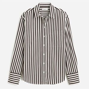 Madewell relaxed striped Button Down down in dark cabob